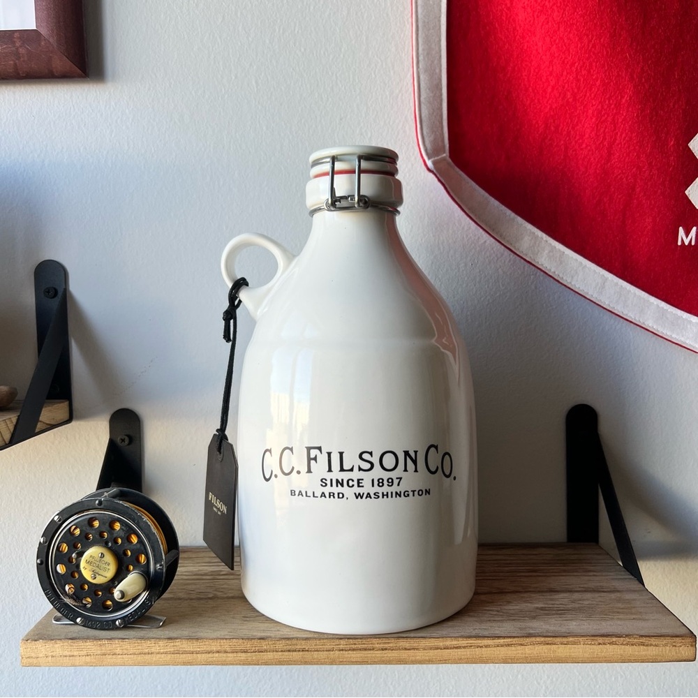 Filson Great Jones Growler | Handmade in Portland, OR, USA | 64OZ Ceramic